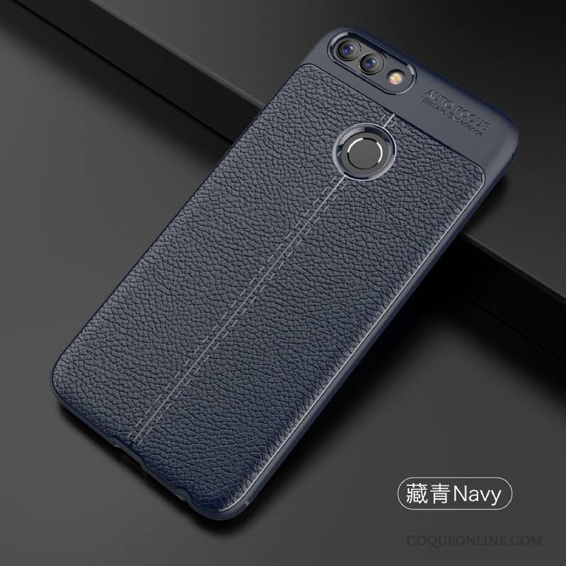 Huawei P Smart Silicone Coque De Téléphone Incassable Fluide Doux Étui Bleu Tout Compris