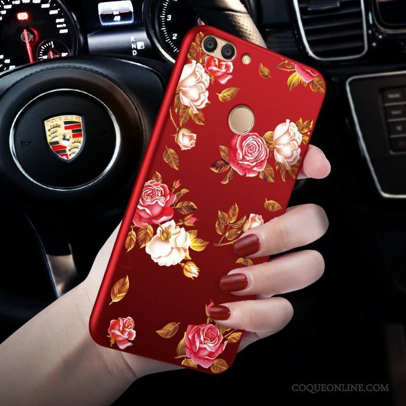 Huawei P Smart Tout Compris Protection Silicone Étui Rouge Coque De Téléphone Incassable