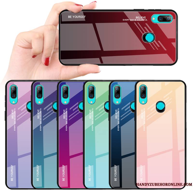 Huawei P Smart Z Coque Tout Compris Dégradé De Couleur Personnalité Étui Protection Silicone