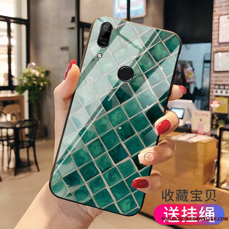 Huawei P Smart Z Coque Verre Étui Vert Tout Compris Silicone Téléphone Portable Protection