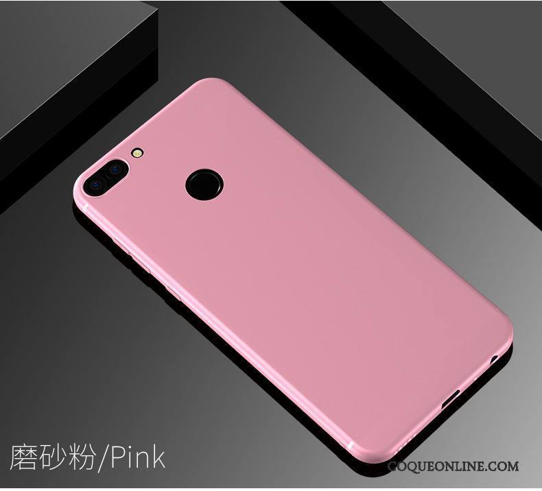 Huawei P Smart Étui Fluide Doux Tendance Protection Silicone Coque De Téléphone Rose