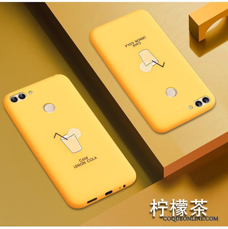 Huawei P Smart Étui Incassable Tendance Coque De Téléphone Jaune Silicone Nouveau