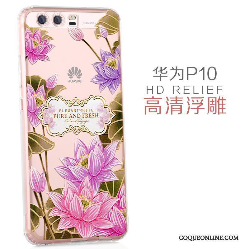 Huawei P10 Coque Transparent Protection Créatif Très Mince Dessin Animé Personnalité Étui