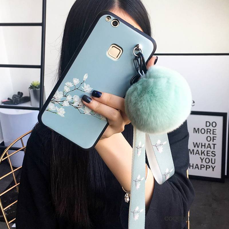 Huawei P10 Lite Coque De Téléphone Étui Bleu Clair Jeunesse Incassable Frais Tendance
