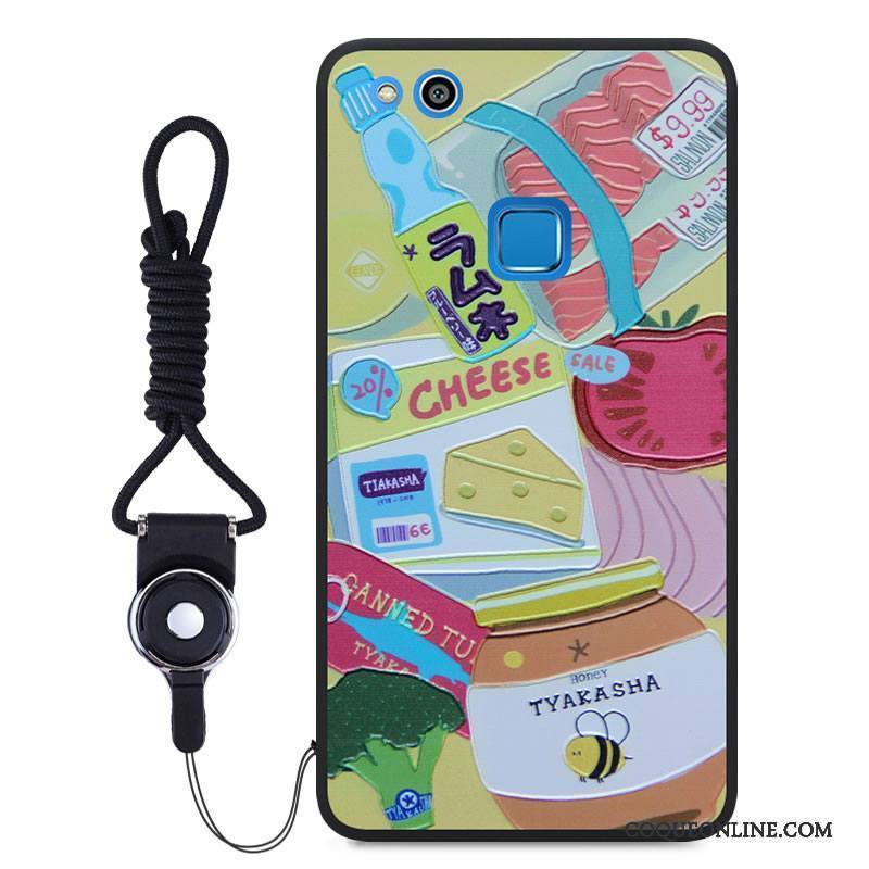 Huawei P10 Lite Dessin Animé Gaufrage Protection Multicolore Ornements Suspendus Étui Coque De Téléphone