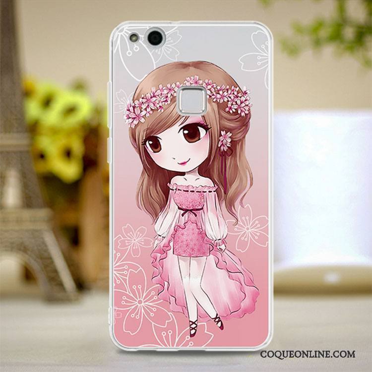 Huawei P10 Lite Protection Fluide Doux Coque De Téléphone Jeunesse Étui Rose