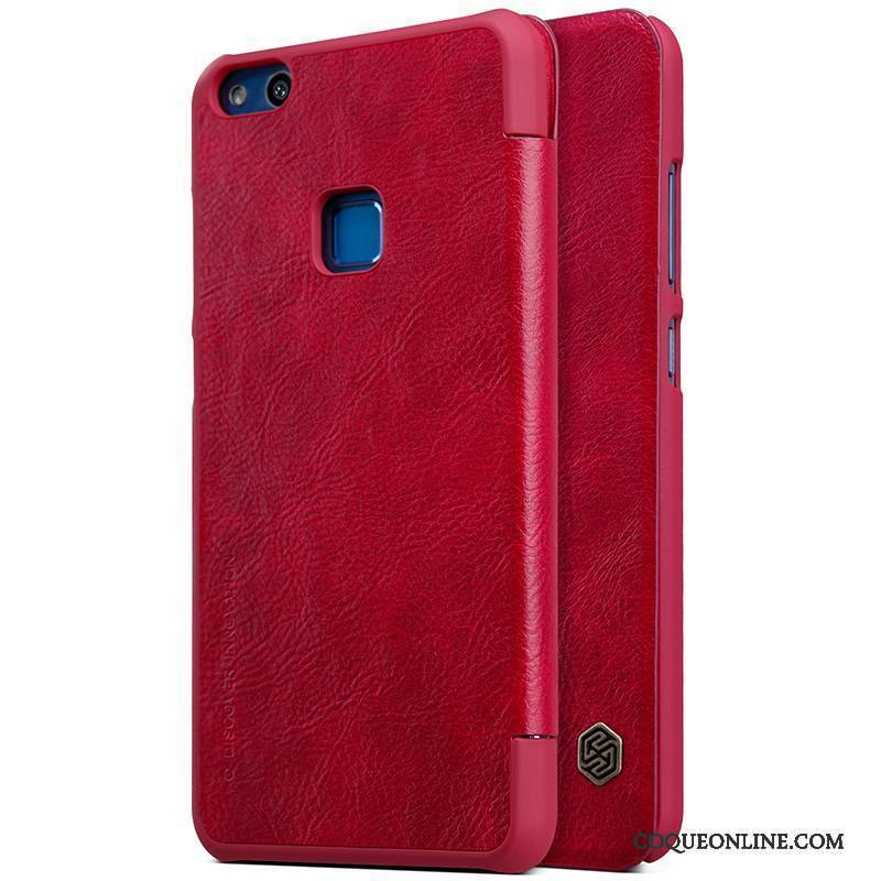 Huawei P10 Lite Protection Étui Coque De Téléphone Rouge Jeunesse Étui En Cuir Incassable