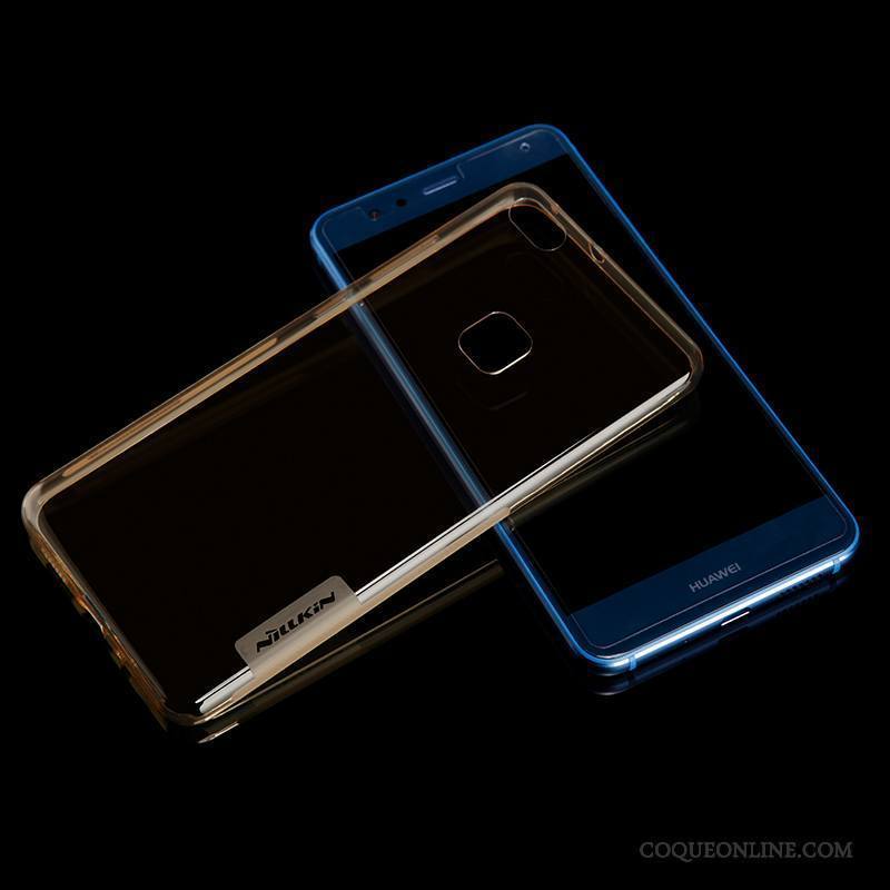 Huawei P10 Lite Étui Jeunesse Coque De Téléphone Bleu Transparent Fluide Doux