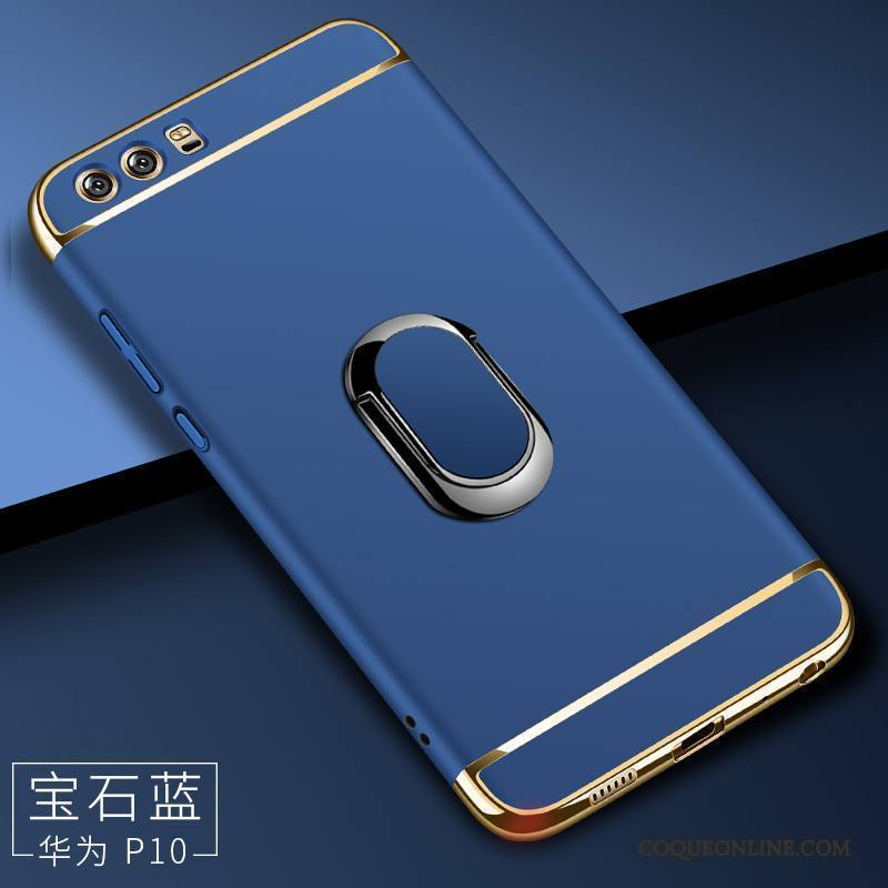 Huawei P10 Magnétisme Coque Protection Incassable Support Difficile Bleu