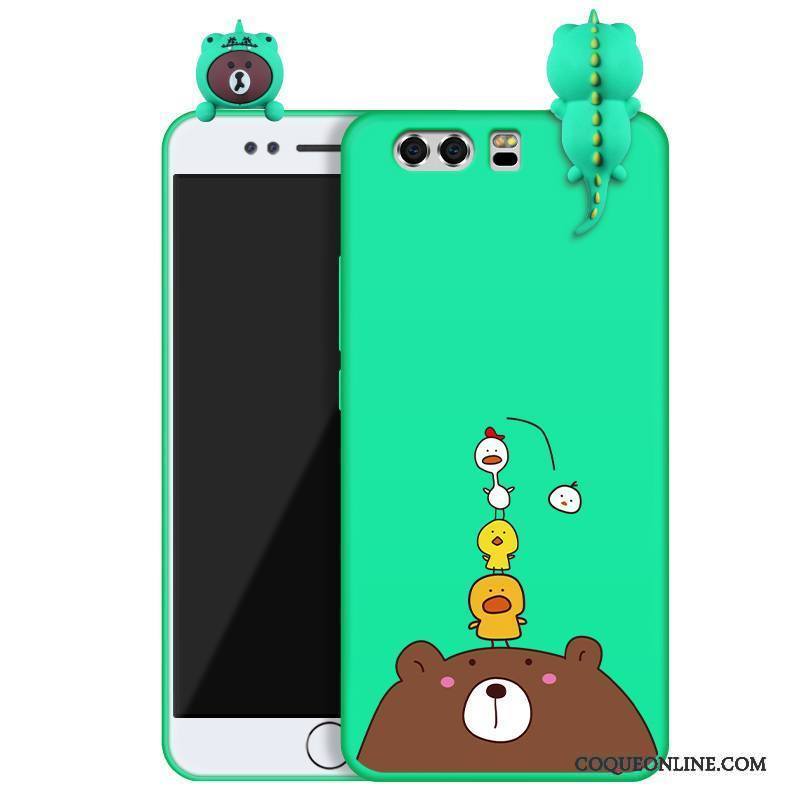 Huawei P10 Plus Coque Délavé En Daim Protection Dessin Animé Fluide Doux Silicone Tout Compris Personnalité