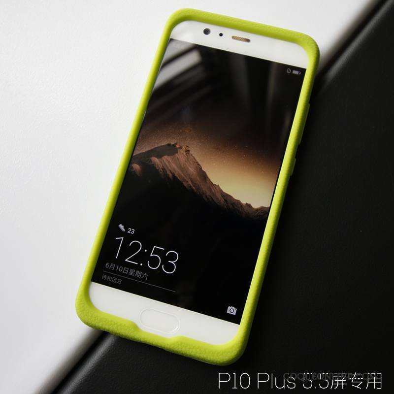 Huawei P10 Plus Tout Compris Coque De Téléphone Protection Modèle Fleurie Incassable Cuir Vert