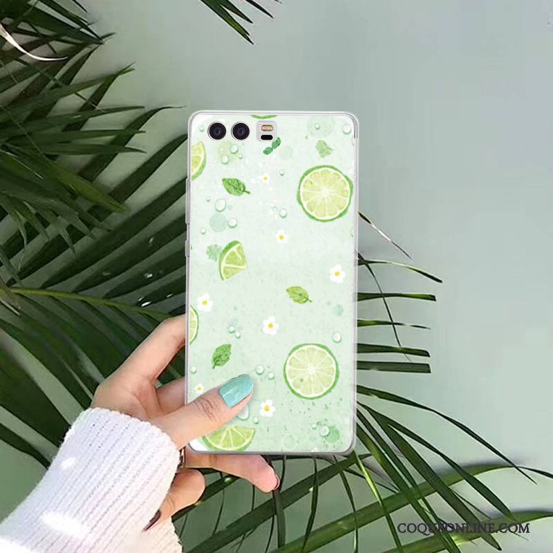 Huawei P10 Plus Vert Incassable Étui Tout Compris Coque De Téléphone Tendance Silicone