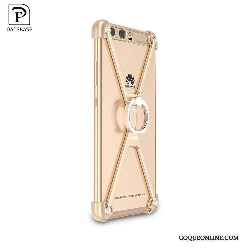 Huawei P10 Plus Étui Protection Difficile Créatif Coque De Téléphone Or Tendance