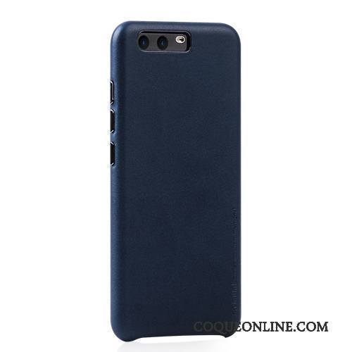 Huawei P10 Étui En Cuir Bleu Tout Compris Incassable Coque De Téléphone Cuir Véritable Protection