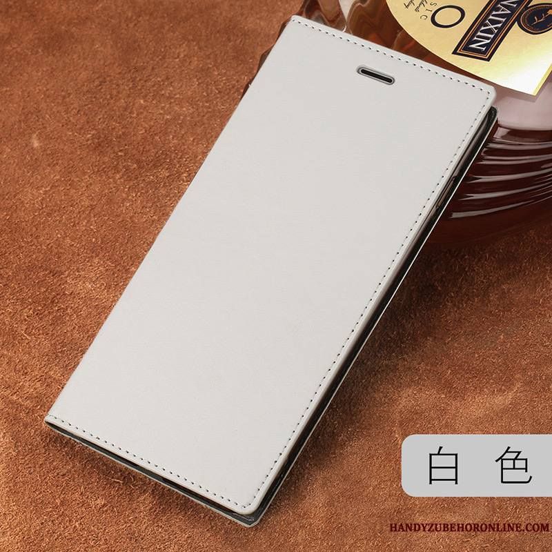 Huawei P20 Cuir Véritable Qualité Élégant Coque De Téléphone Personnalisé Luxe Blanc