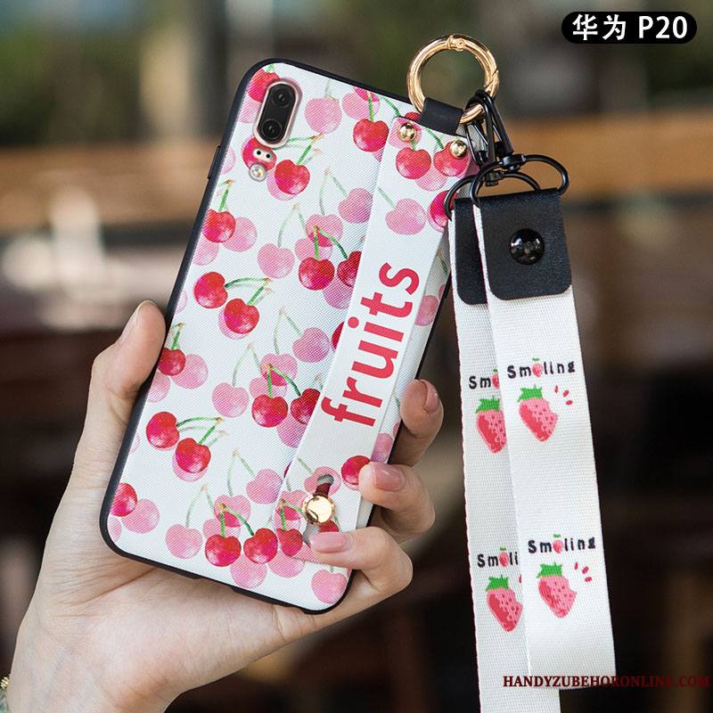 Huawei P20 Haute Créatif Coque De Téléphone Frais Personnalité Fluide Doux Délavé En Daim