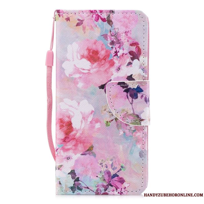 Huawei P20 Lite Couleur Étui En Cuir Multicolore Housse Protection Fleur Coque De Téléphone