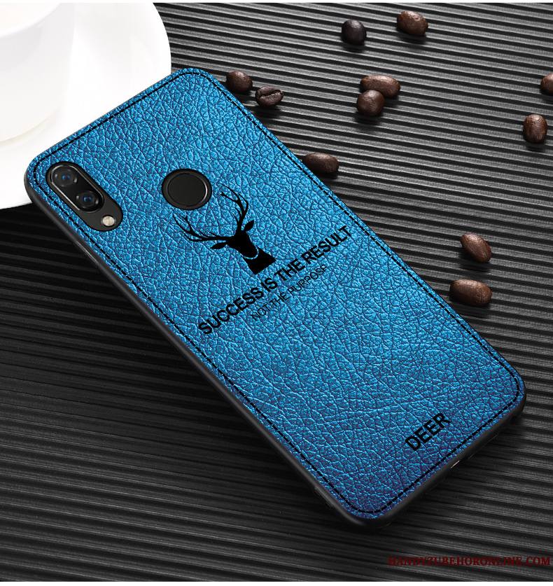 Huawei P20 Lite Fluide Doux Jeunesse Étui Incassable Bleu Coque De Téléphone Elk