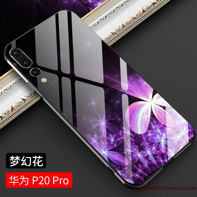 Huawei P20 Pro Coque Mode Étui Tendance Luxe Violet Très Mince Protection