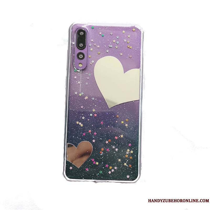 Huawei P20 Pro Personnalité Violet Coque De Téléphone Silicone Marque De Tendance Fluide Doux Créatif