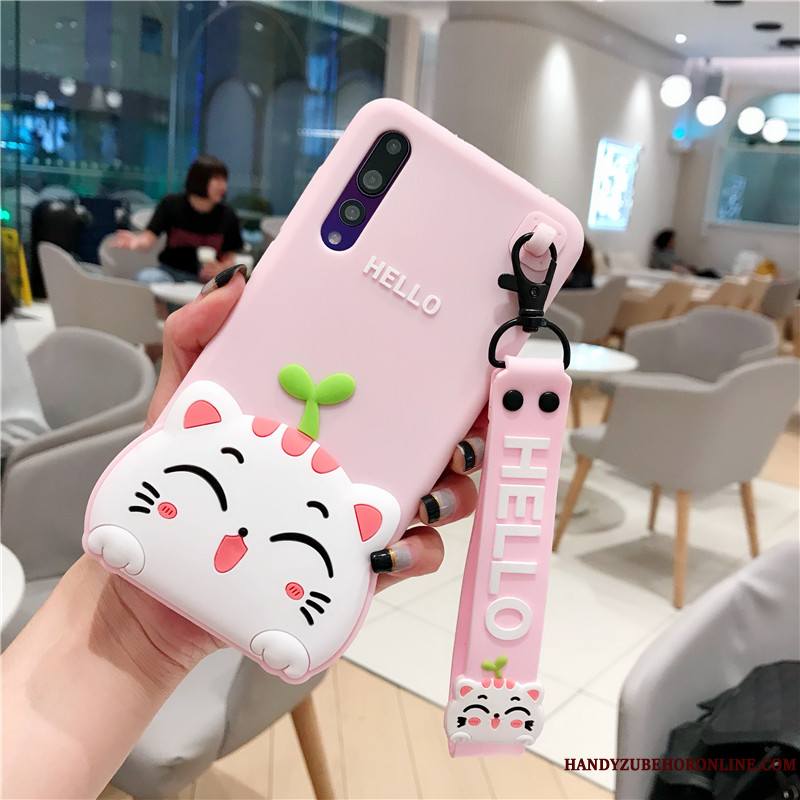 Huawei P20 Pro Rose Coque De Téléphone Marque De Tendance Personnalité Étui Silicone Fluide Doux