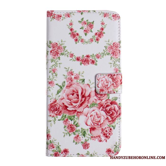 Huawei P30 Carte Housse Personnalité Coque De Téléphone Rose Créatif Étui En Cuir