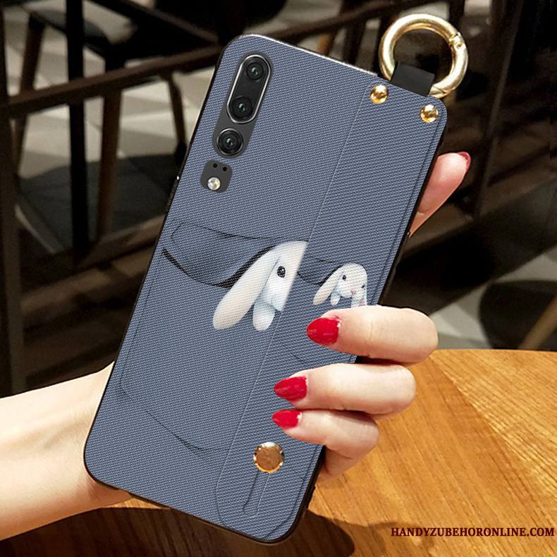 Huawei P30 Coque De Téléphone Délavé En Daim Jeunesse Fluide Doux Tout Compris Étui Incassable