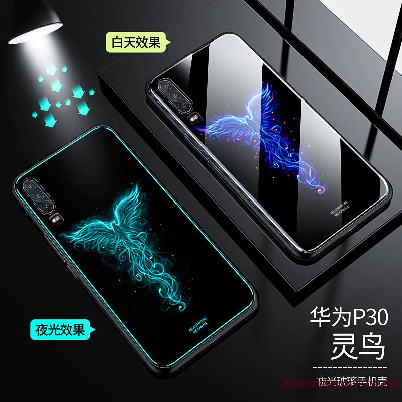 Huawei P30 Coque Incassable Très Mince Personnalité Miroir Étui Créatif