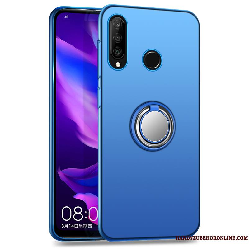 Huawei P30 Lite Bleu Personnalité Fluide Doux Silicone Étui Coque De Téléphone Tendance