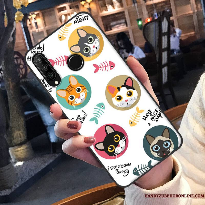 Huawei P30 Lite Coque De Téléphone Dessin Animé Silicone Étui Fluide Doux Marque De Tendance Charmant