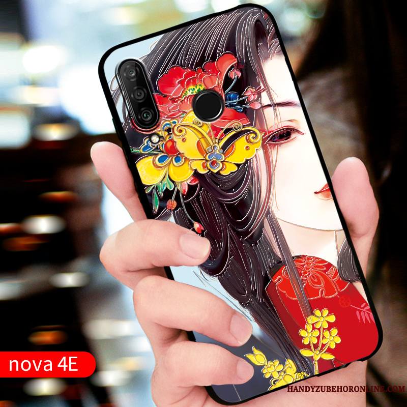 Huawei P30 Lite Incassable Silicone Coque De Téléphone Protection Étui Rouge Personnalisé