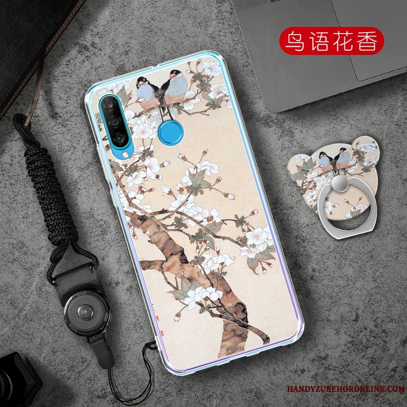 Huawei P30 Lite Rose Coque De Téléphone Téléphone Portable Tendance Tout Compris Étui Personnalité