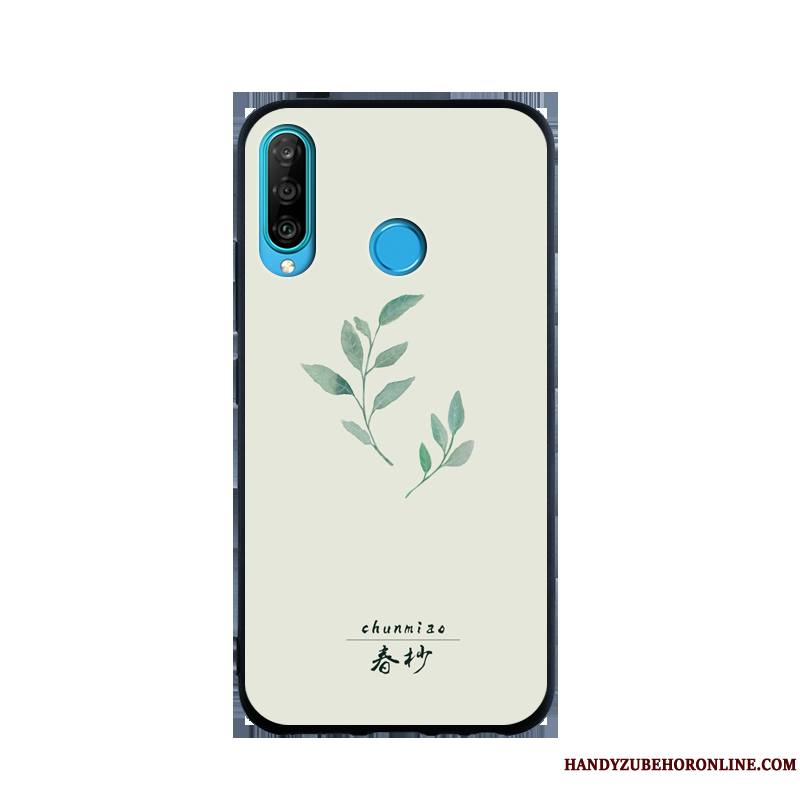 Huawei P30 Lite Tendance Créatif Coque De Téléphone Fluide Doux Gris Étui Incassable