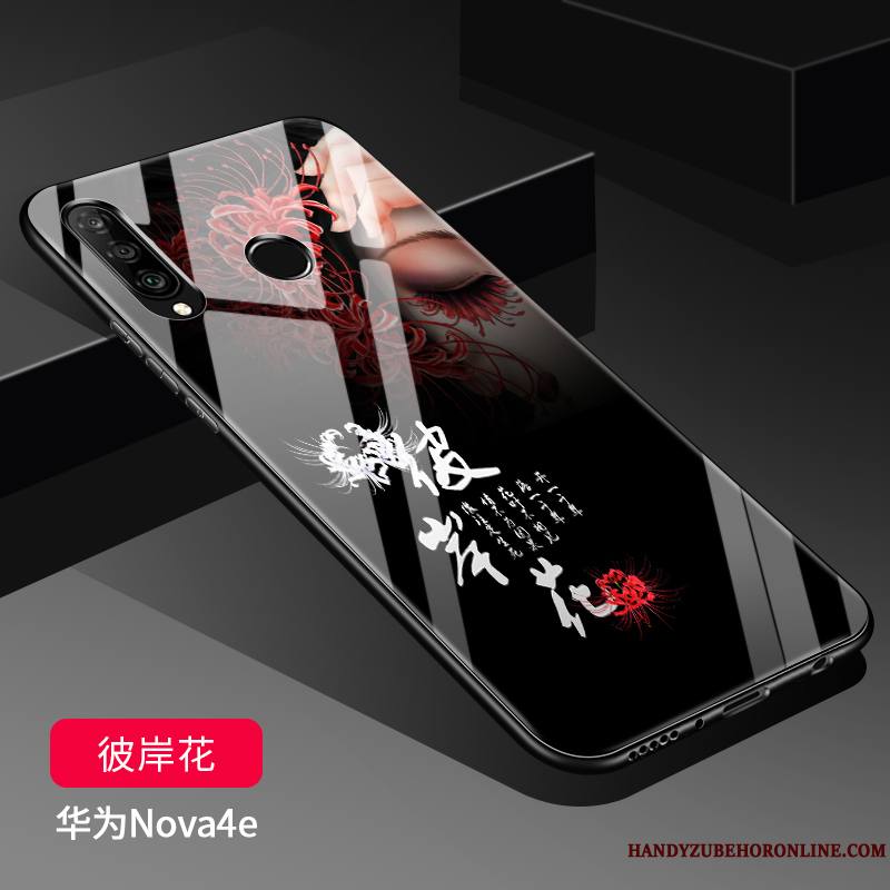 Huawei P30 Lite Étui Verre Protection Fluide Doux Coque Silicone De Téléphone