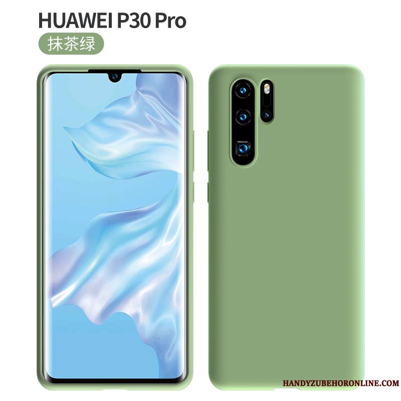 Huawei P30 Pro Coque Couleur Unie Silicone Nouveau Rouge Personnalité Étui Protection