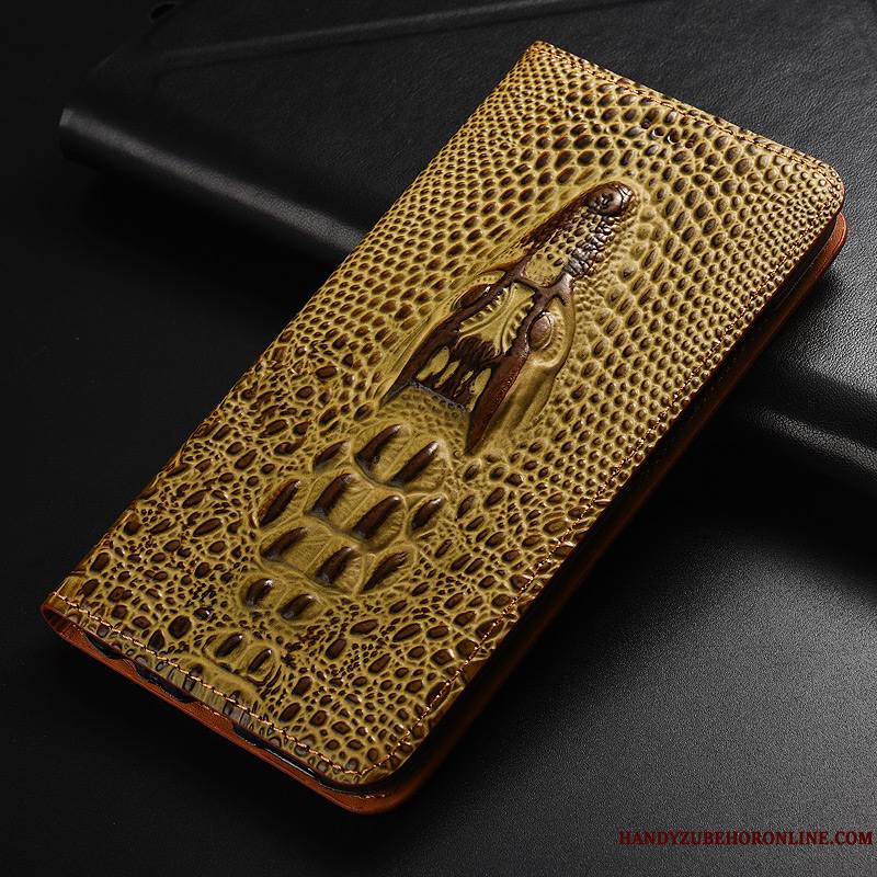 Huawei P30 Pro Coque Crocodile Clamshell Téléphone Portable Étui En Cuir Protection Fluide Doux Incassable