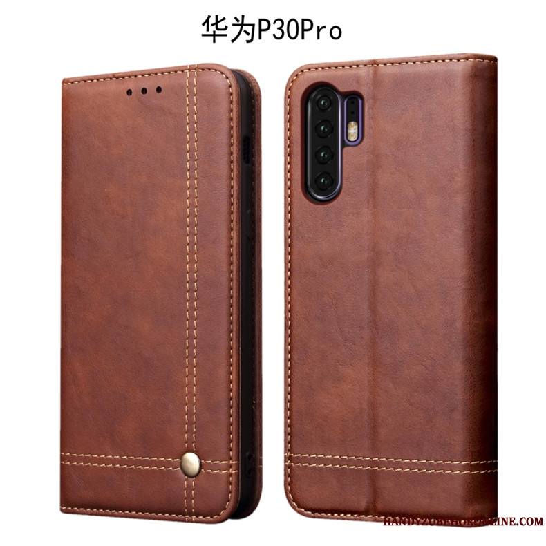 Huawei P30 Pro Coque Protection Incassable Étui Housse Fluide Doux Tout Compris Foncé