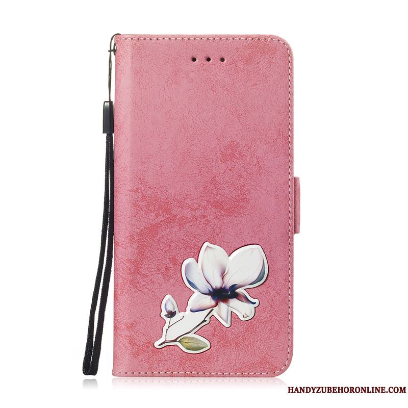 Huawei P30 Pro Protection Fleur Rose Étui En Cuir Housse Bois Coque De Téléphone