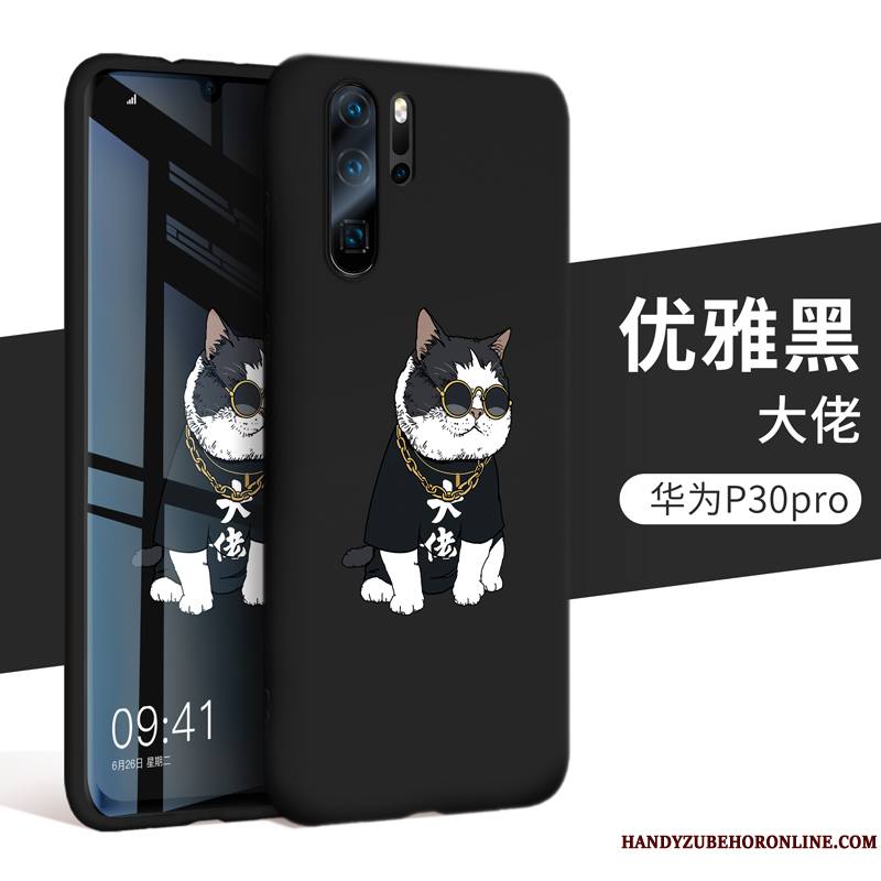 Huawei P30 Pro Étui Incassable Protection Silicone Coque De Téléphone Tout Compris Noir