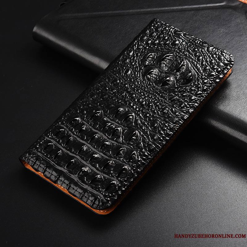 Huawei P30 Pro Étui Étui En Cuir Noir Coque De Téléphone Crocodile Protection Téléphone Portable