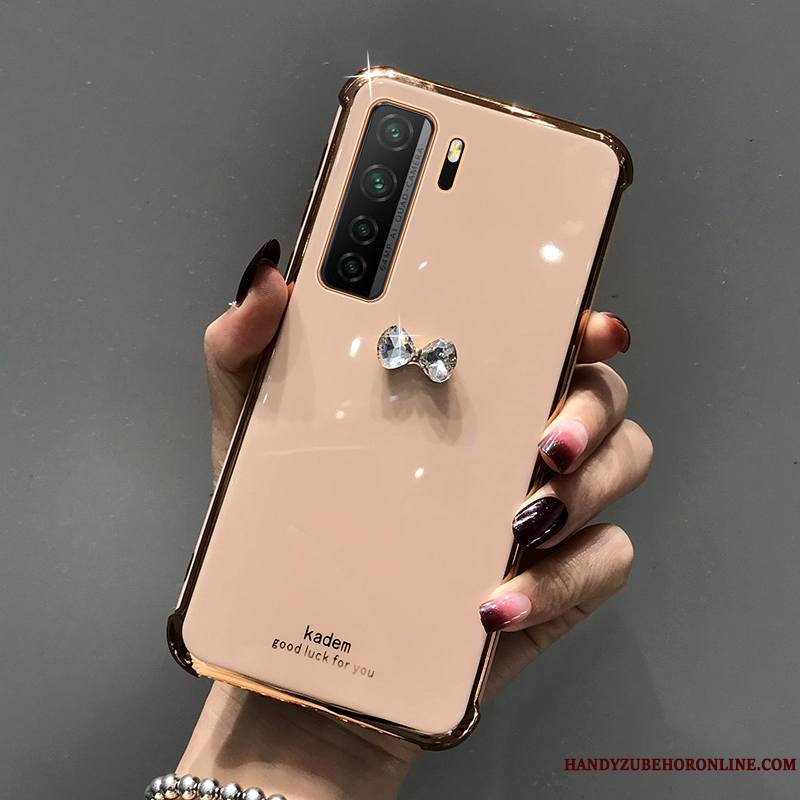 Huawei P40 Lite 5g Tout Compris Luxe Fluide Doux Silicone Incassable Coque De Téléphone Net Rouge