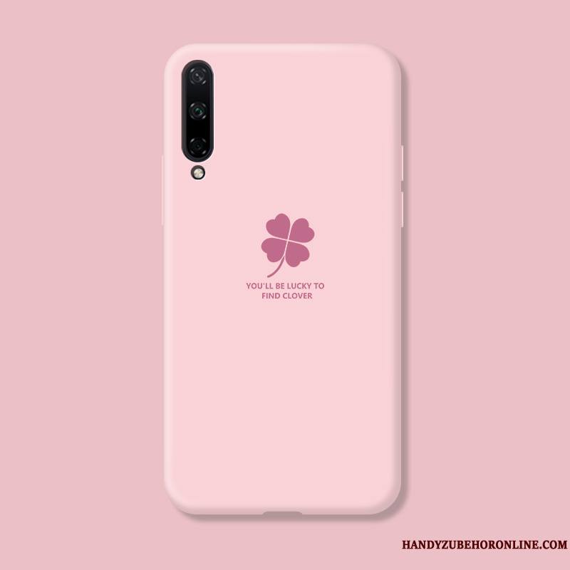 Huawei P40 Lite E Amoureux Rose Silicone Créatif Fluide Doux Simple Coque De Téléphone