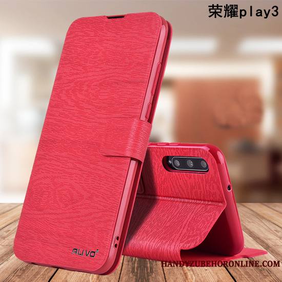 Huawei P40 Lite E Coque Étui En Cuir Incassable Housse Fluide Doux Protection Tout Compris Rouge