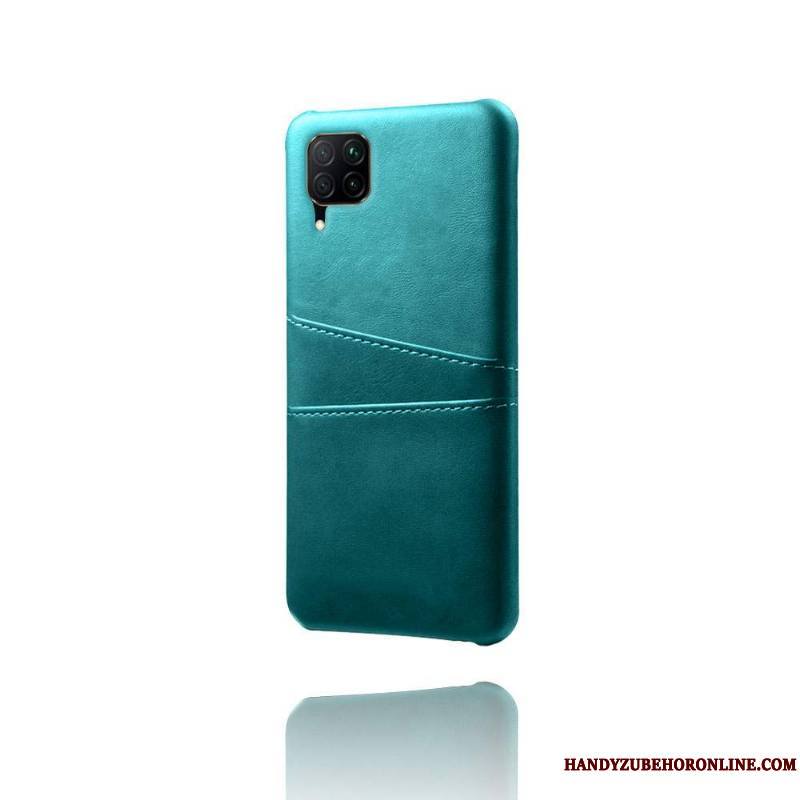 Huawei P40 Lite Étui En Cuir Coque Personnalité Vert Créatif Carte Difficile