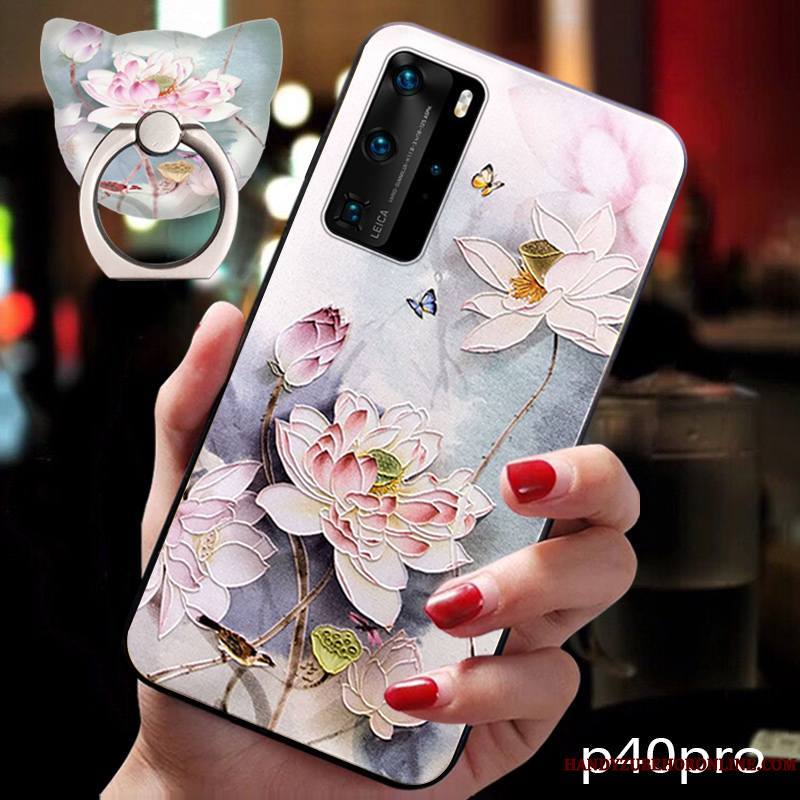 Huawei P40 Pro Coque Style Chinois Tendance Tout Compris Vent Étui Protection Incassable