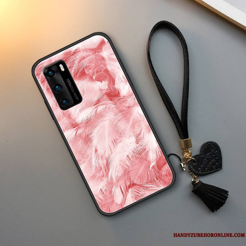 Huawei P40 Vent Net Rouge Tout Compris Coque De Téléphone Fluide Doux Ciel Étoilé Petit