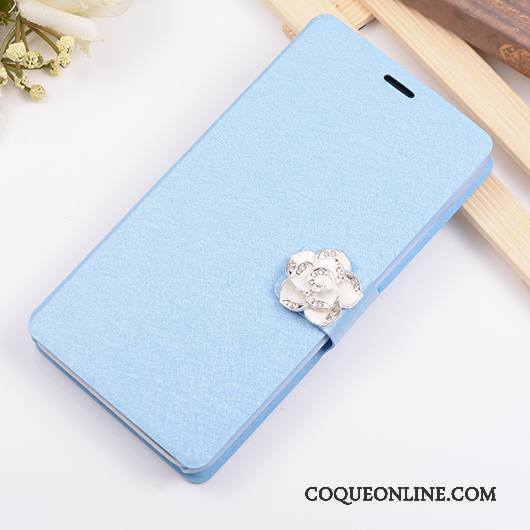 Huawei P8 Lite Téléphone Portable Coque De Téléphone Jeunesse Étui En Cuir Clamshell Protection Bleu Clair