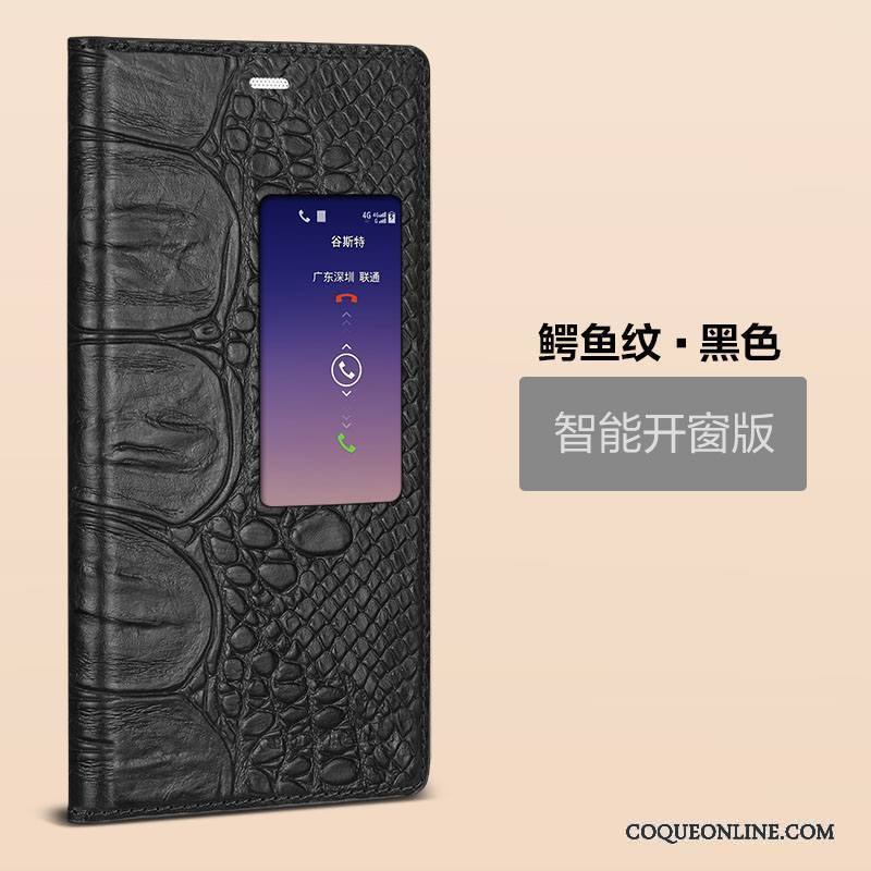 Huawei P8 Noir Téléphone Portable Coque De Téléphone Étui Protection Pour Étui En Cuir