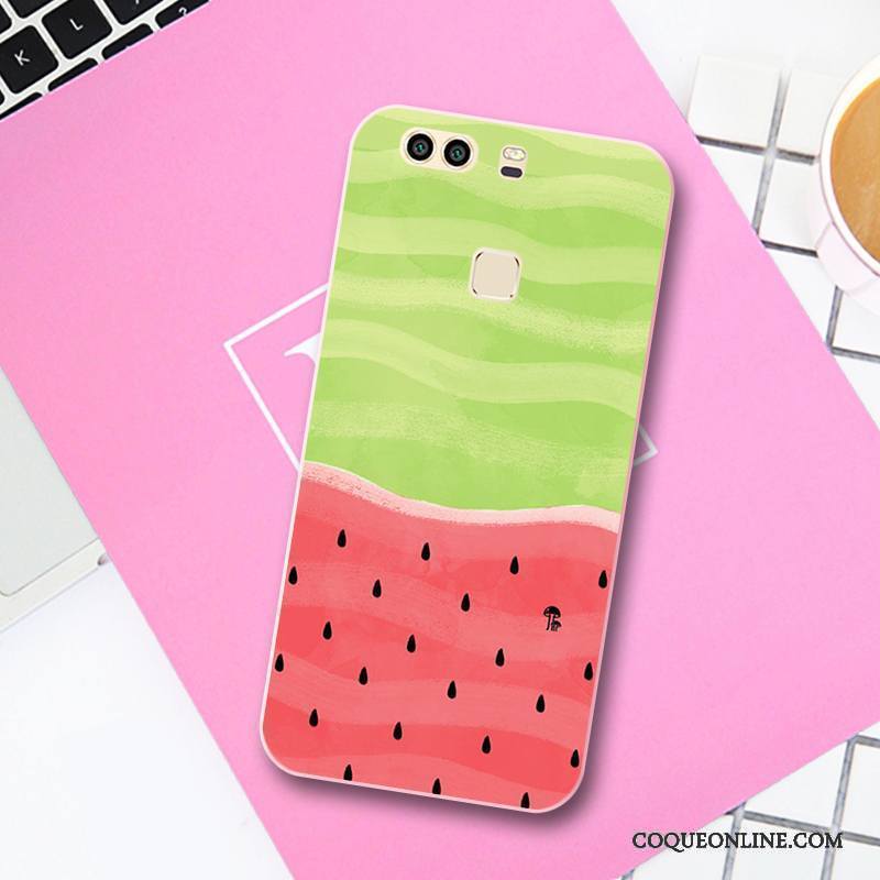 Huawei P9 Coque Dessin Animé Silicone Gaufrage Charmant Tendance Étui Petit