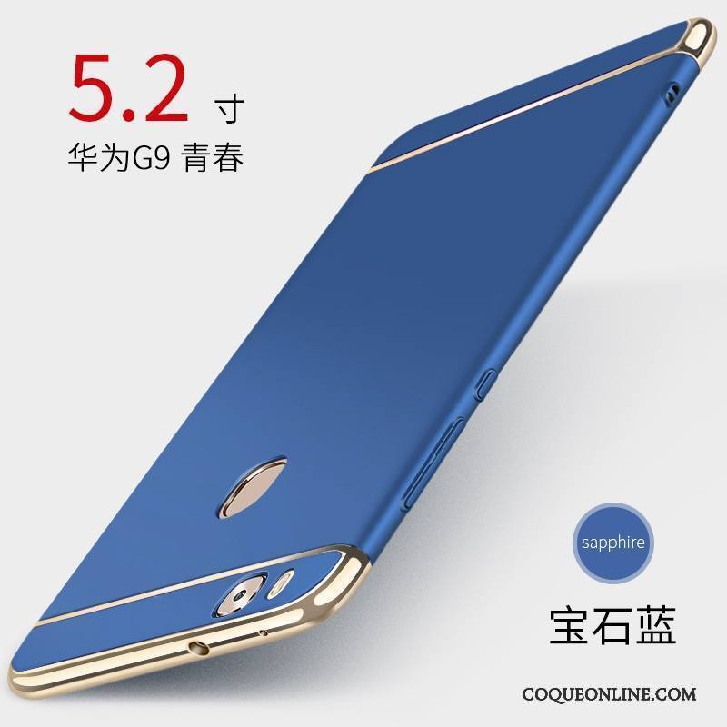 Huawei P9 Lite Coque Difficile Bleu Personnalité Incassable Étui Protection Créatif